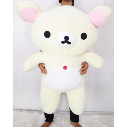 {M'SIA STOCK} RILAKKUMA SOFTTOYS/PLUSHTOYS/KIDSTOYS 100CM 白色轻松熊娃娃玩具公仔100厘米 Patung Beruang